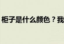 柜子是什么颜色？我想问厨柜什么颜色最好？