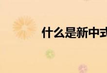 什么是新中式 什么是新中式？