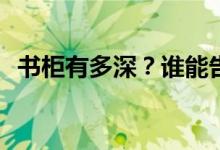 书柜有多深？谁能告诉我这个书架有多深？