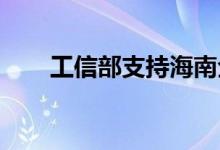工信部支持海南全岛推广新能源汽车