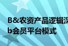 B&农资产品逻辑深度对话；备受外界关注的b会员平台模式