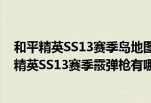 和平精英SS13赛季岛地图车辆固定和随机刷点分布图(和平精英SS13赛季霰弹枪有哪些值得推荐的技能和配套配件)