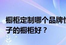 橱柜定制哪个品牌性价比高？想问一下哪个牌子的橱柜好？