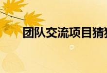 团队交流项目猜猜他是谁 怎么玩游戏