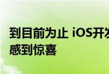 到目前为止 iOS开发者似乎对更快的开发周期感到惊喜