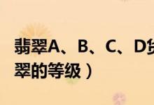 翡翠A、B、C、D货的鉴定方法（轻松识别翡翠的等级）