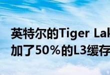 英特尔的Tiger Lake Growls10nm芯片组增加了50％的L3缓存