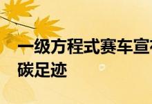 一级方程式赛车宣布计划到2030年实现净零碳足迹