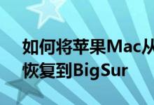 如何将苹果Mac从macOSMonterey beta恢复到BigSur