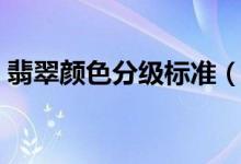 翡翠颜色分级标准（什么颜色翡翠价格最高）