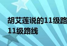 胡艾莲说的11级路线策略 胡艾莲说如何通过11级路线