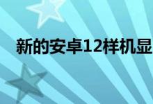 新的安卓12样机显示了下一个设计的外观