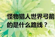 怪物猎人世界弓箭走什么流派？好的 弓箭走的是什么路线？