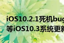 iOS10.2.1死机bug，你确定不玩10.2越狱要等iOS10.3系统更新？