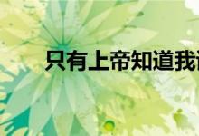 只有上帝知道我该做什么 是什么歌？
