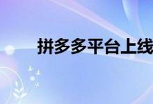 拼多多平台上线“48小时保供套餐”