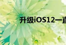 升级iOS12一直正在验证怎么办？