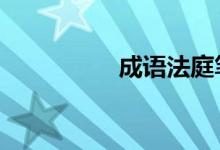 成语法庭笔记40个答案