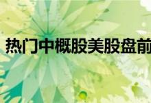 热门中概股美股盘前涨跌不一，搜狐跌超3%