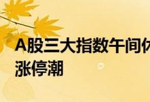 A股三大指数午间休盘集体下跌，物流板块掀涨停潮