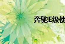 奔驰E级使间谍视频亮相