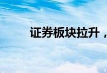 证券板块拉升，中银证券触及涨停