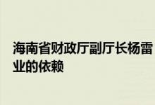 海南省财政厅副厅长杨雷：海南经济增长初步摆脱对房地产业的依赖