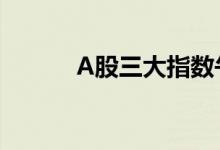 A股三大指数午间休盘涨跌不一