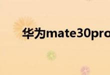 华为mate30pro5g版什么时候上市？