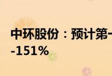 中环股份：预计第一季度净利同比增长133%-151%