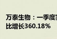 万泰生物：一季度实现净利润13.31亿元，同比增长360.18%