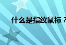 什么是指纹鼠标？指纹鼠标介绍和推荐