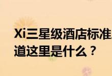 Xi三星级酒店标准三星级酒店设计标准 谁知道这里是什么？