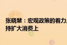 张晓慧：宏观政策的着力点应当放在如何增加有效投资和支持扩大消费上