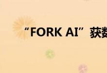 “FORK AI”获数千万元Pre-A轮融资