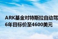 ARK基金对特斯拉自动驾驶出租车业务寄予厚望，上调2026年目标价至4600美元