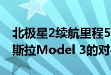 北极星2续航里程56 MPH 75 MPH :不是特斯拉Model 3的对手