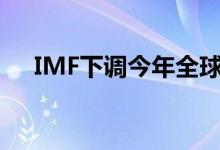 IMF下调今年全球经济增长预期至3.6%
