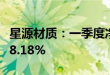 星源材质：一季度净利同比预增162.01%-178.18%