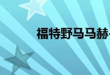 福特野马马赫-E的网上销售上线