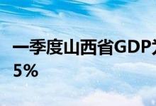一季度山西省GDP为5513.12亿元，同比增6.5%
