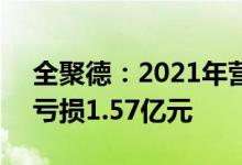 全聚德：2021年营收同比增长20.99%，净亏损1.57亿元