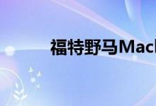 福特野马Mach-E降价3000美元