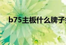 b75主板什么牌子好？b75主板品牌推荐