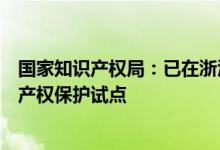 国家知识产权局：已在浙江、上海、深圳等地开展数据知识产权保护试点