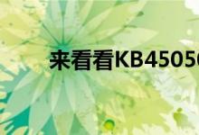 来看看KB4505055更新了什么内容