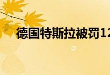 德国特斯拉被罚1200万欧元却遭到异议