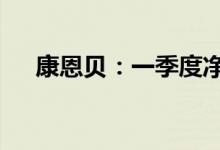 康恩贝：一季度净利同比增长112.25%