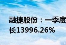 融捷股份：一季度净利润2.54亿元，同比增长13996.26%