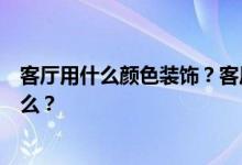 客厅用什么颜色装饰？客厅装修最好不要用哪种颜色？为什么？